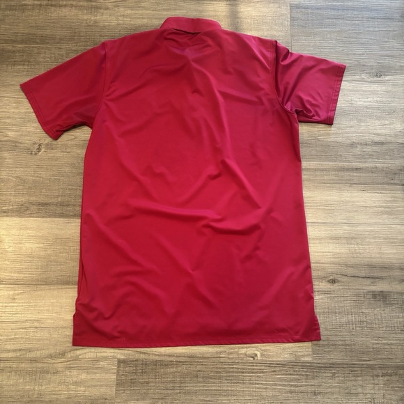 Holderness & Bourne Polo Shirt Mens Small Burgundy LOGO - Picture 7 of 7